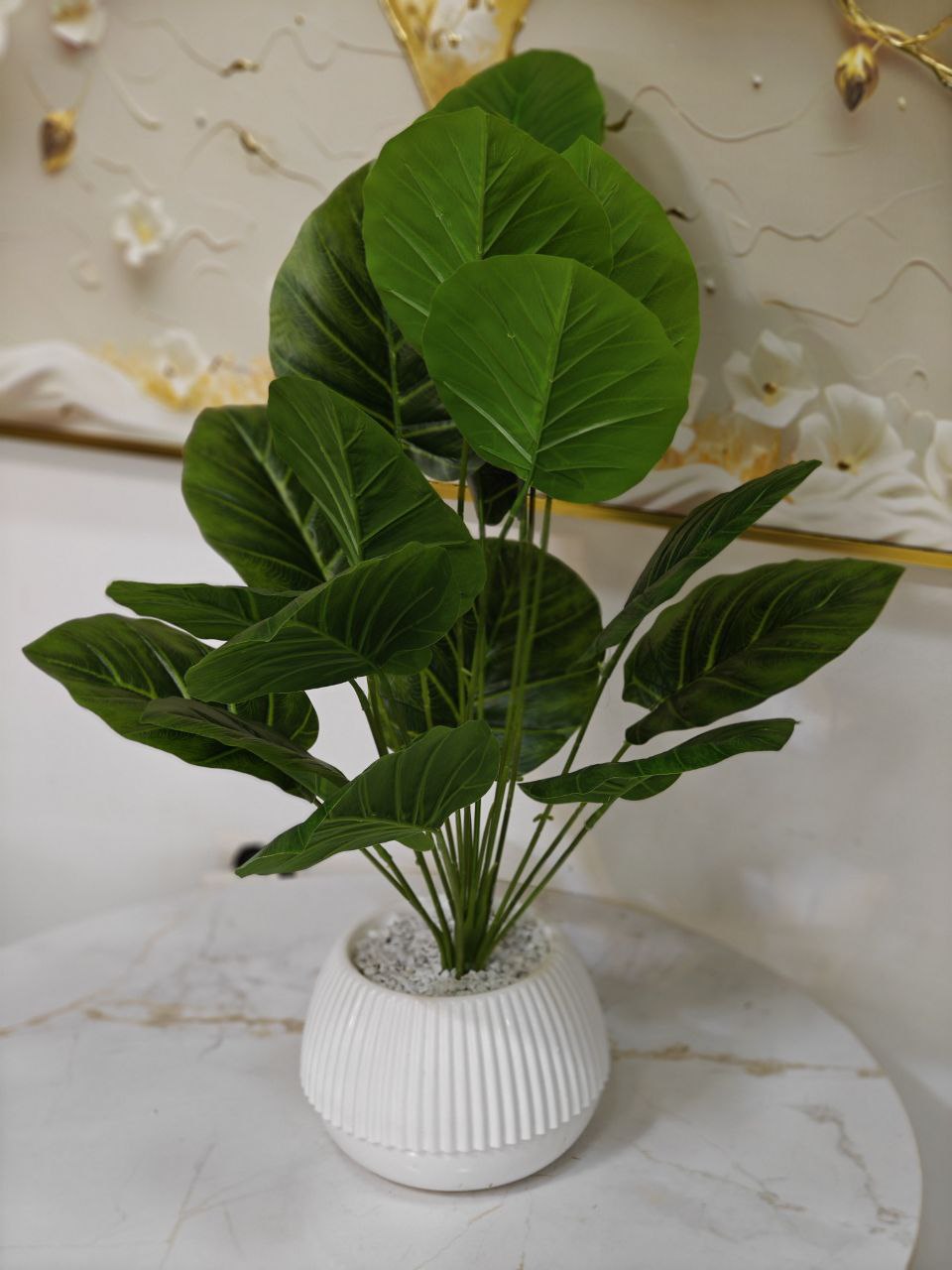 Plante artificielle pot blanc